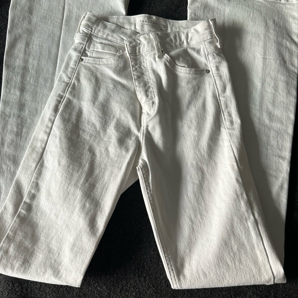 White topshop flare Jamie jeans